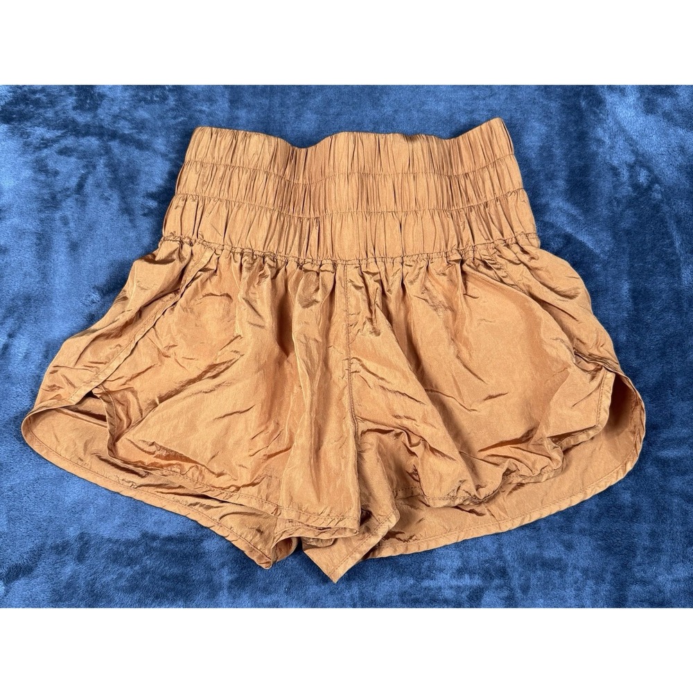 Free People Movement The Way Home Shorts Women's M Russet Orange High Rise